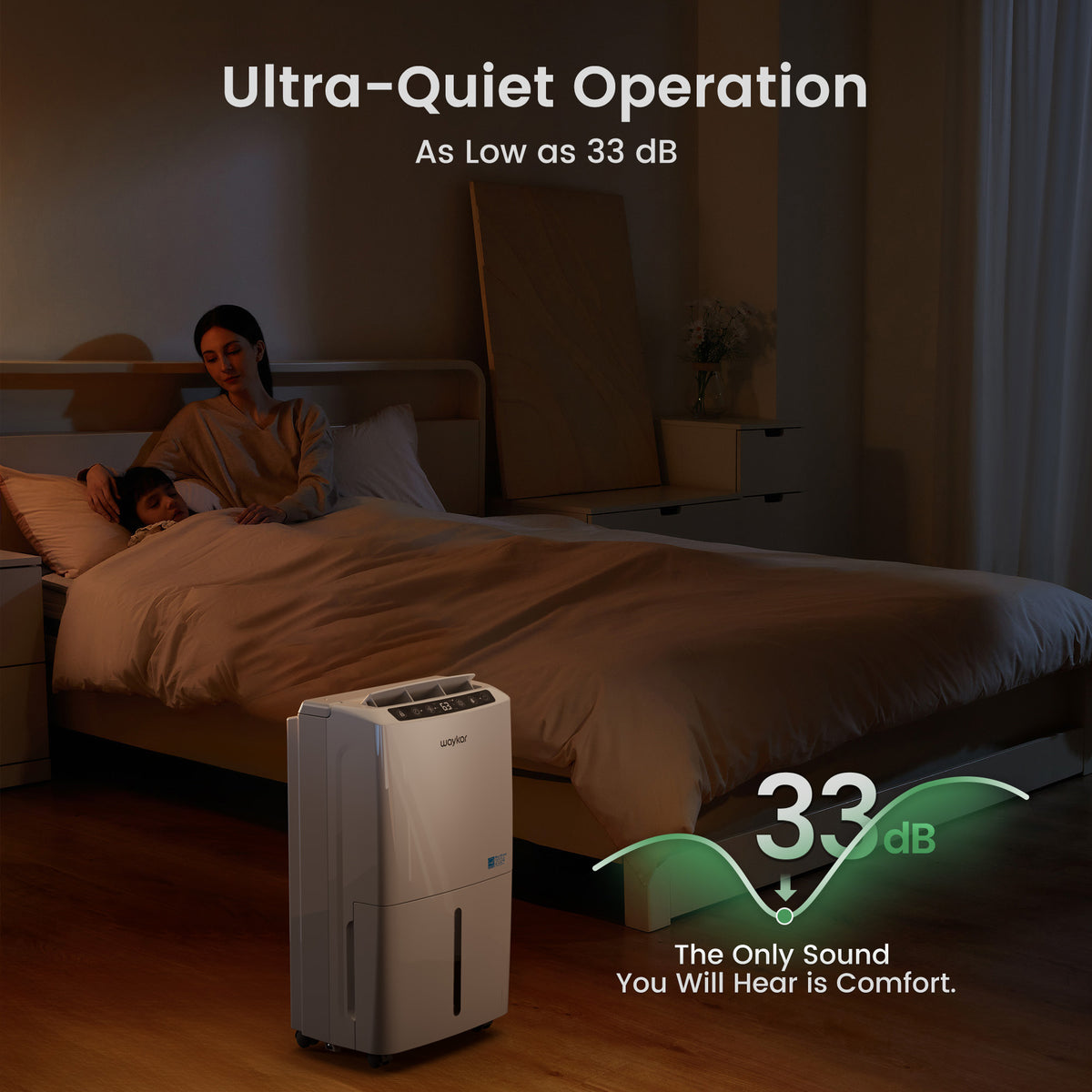 Sitvon 10 Pint Energy Star Dehumidifier, 2,000 Sq. Ft, Quiet, Humidity Control, Timer, Drain Hose