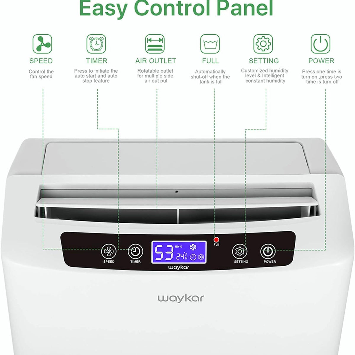 2000 Sq. Ft Dehumidifier for Home, 34 Pints Strong