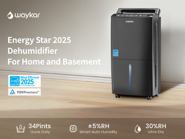 “Best Energy Star Certified Dehumidifiers 2025 | Trusted by Millions of Homes | Waykar”