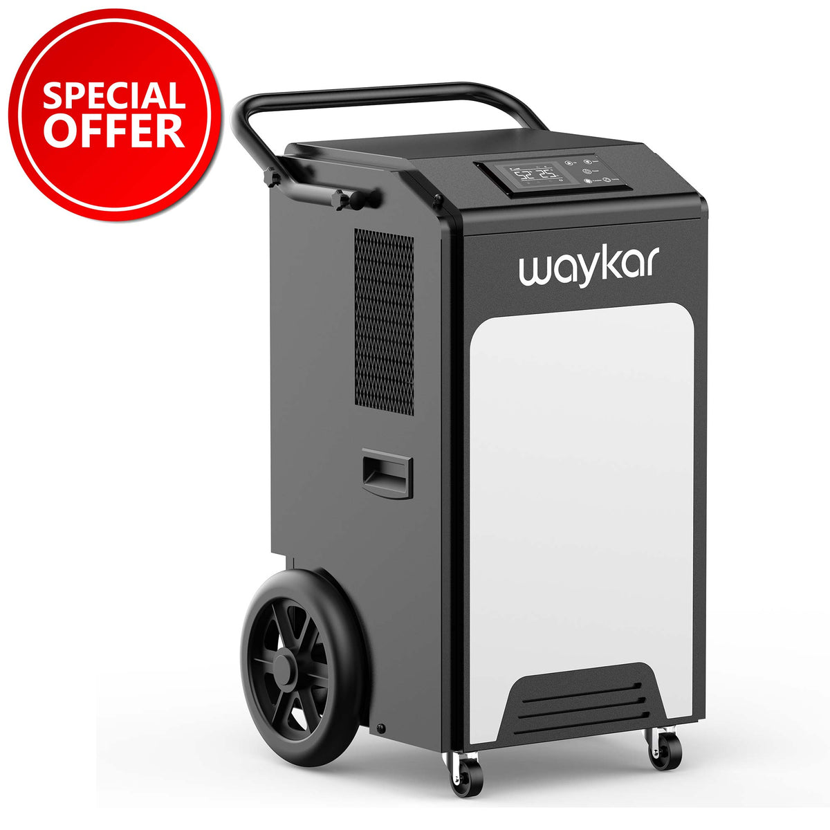 250 Pints Basement Dehumidifier with Built-in Pump and Big Wheels