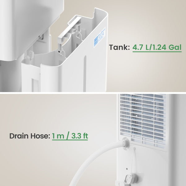 120 Pints ENERGY STAR Most Efficient Dehumidifier for Home