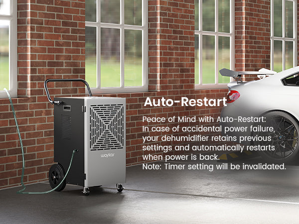 “Waykar Commercial Dehumidifier | Powerful Moisture Control for Basements, Flood Recovery, Warehouses, Gyms, and More.”