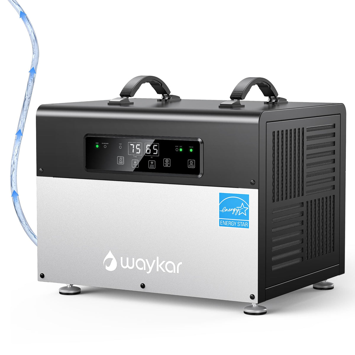 Waykar ENERGY STAR Crawl Space Dehumidifier with Pump, 70 Pints or 125 Pints Optional