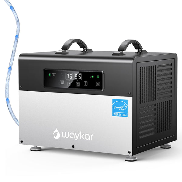 Waykar ENERGY STAR Crawl Space Dehumidifier with Pump, 70 Pints or 125 Pints Optional