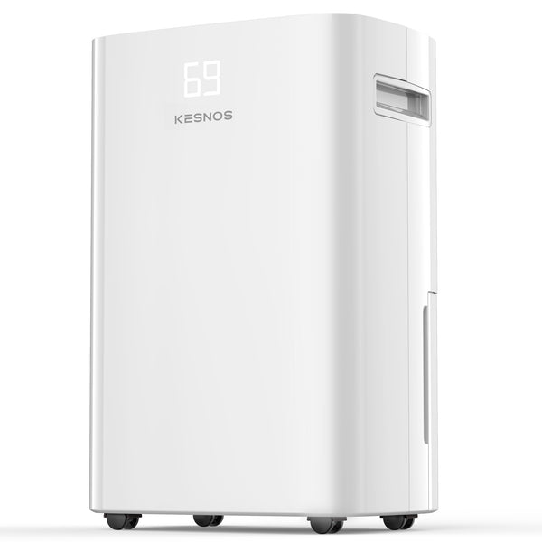 Kesnos 16, 23, 35 Pint Energy Star Dehumidifier for Home Basement Large Room,Max 80 Pint, 5500 Sq. Ft Commercial Grade - Auto Defrost, Ultra Quiet 40dB, Auto Comfort Mode, Dual Drain Option