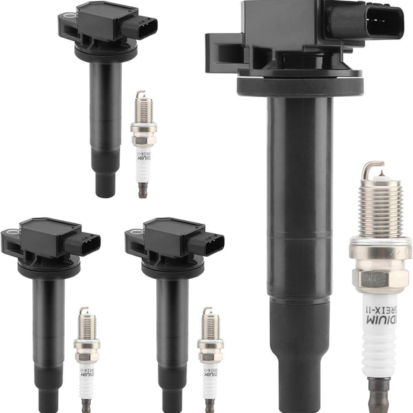 Ignition Coil Pack UF316 – Compatible with Toyota Prius, Yaris, Echo, Scion xA xB – High Performance Replacement Coil 90919-02237, 90080-19021