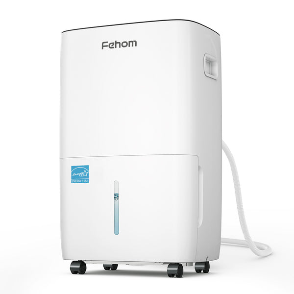 Waykar Fehom Most Efficient Energy Star 25, 36, 50 Pints Dehumidifier - 6,000 Sq. Ft. Max 120 Pints, Smart Dehumidifier with Drain Hose, for Basement,Bedroom,Home,Bathroom