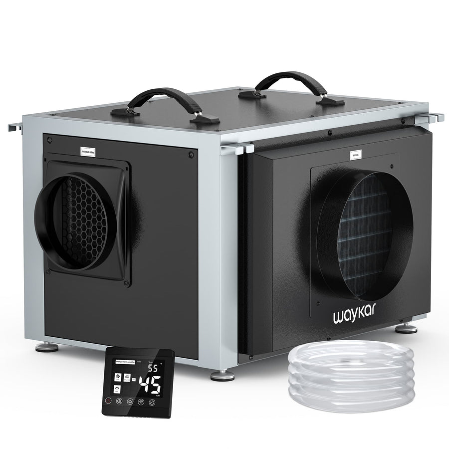 125-Pint Dual Duct Crawlspace Dehumidifier with Pump – Waykar Dehumidifier