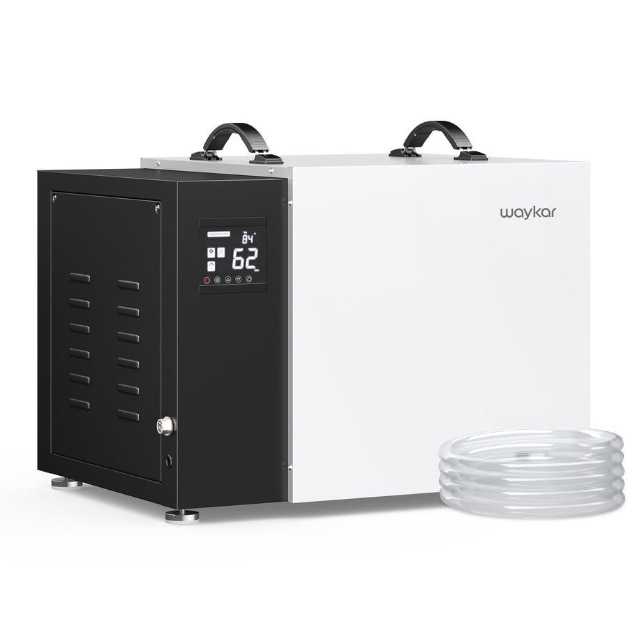 216 Pint Commercial Dehumidifier with Pump and Drain Hose for Crawl Spaces, Basements, Ducted Industrial Use, and Water Damage Unit, for Spaces up to 8000 Square Feet, Smart Humidity Control
