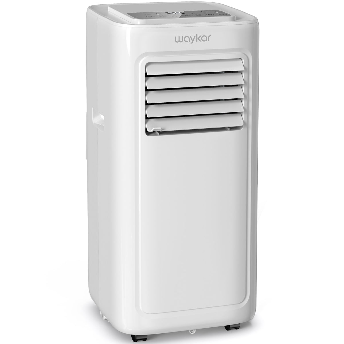 Waykar 9,000 BTU Portable Air Conditioner Up to 450 Sq. Ft with Dehumidifier and Fan Mode, 3-in-1 Room Air Conditioner with Drain Hose, 24-Hr Timer, Installation Kit for Home Office