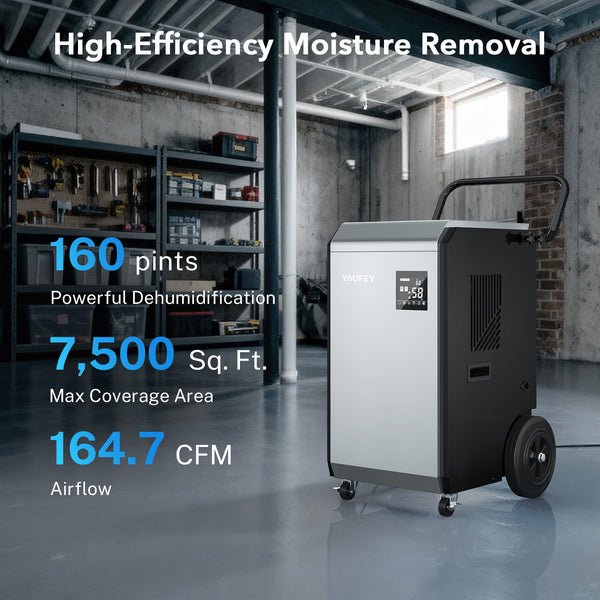 Pre-Sale: 240 Pints Commercial Dehumidifier, 690W Industrial Dehumidifier with Pump & Drain Hose