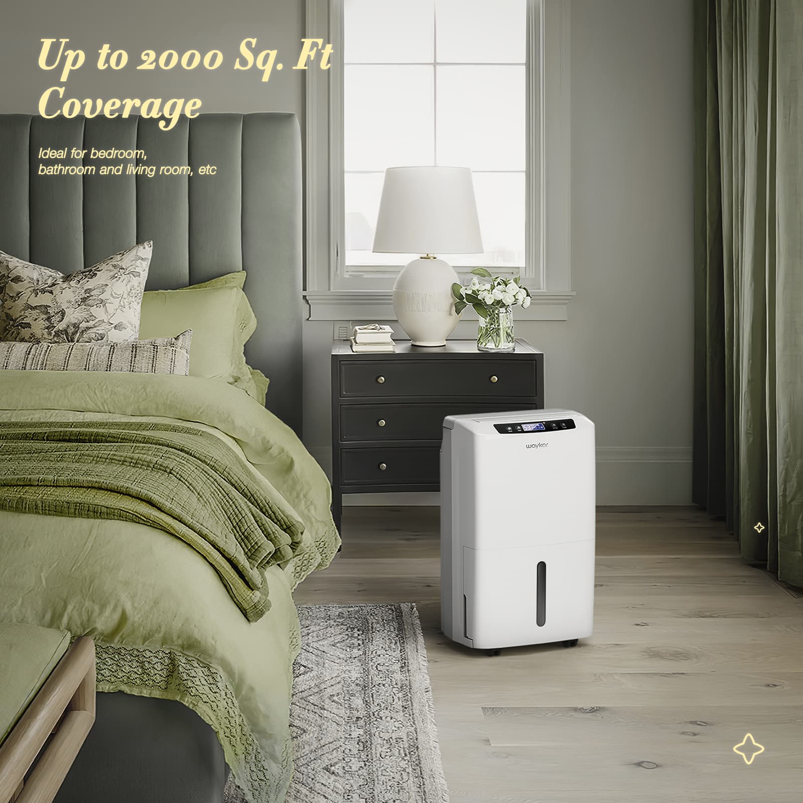2000 Sq. Ft Dehumidifier for Home, 34 Pints Strong – Waykar