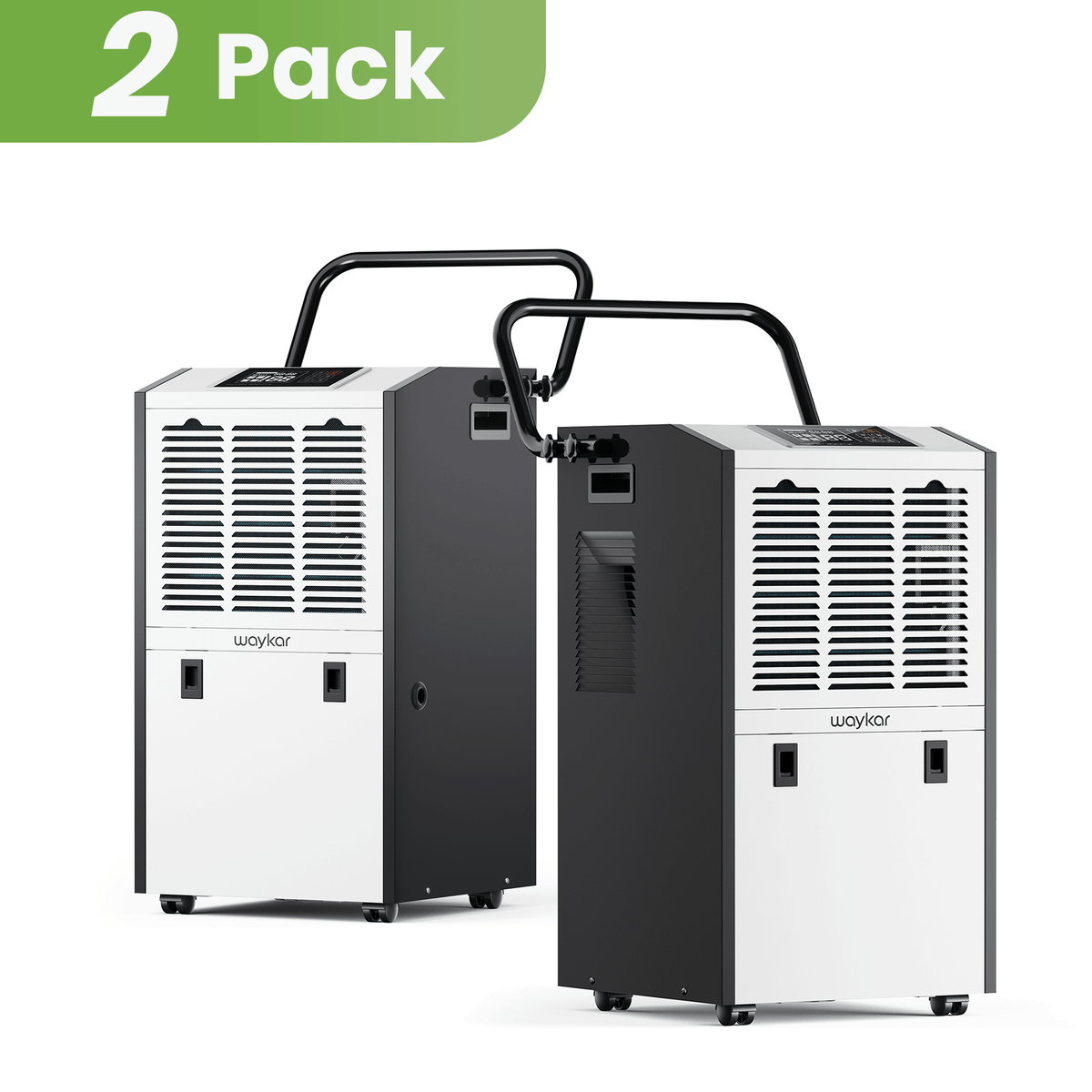 Waykar dehumidifier with handle 2 pack dehumidifier for home