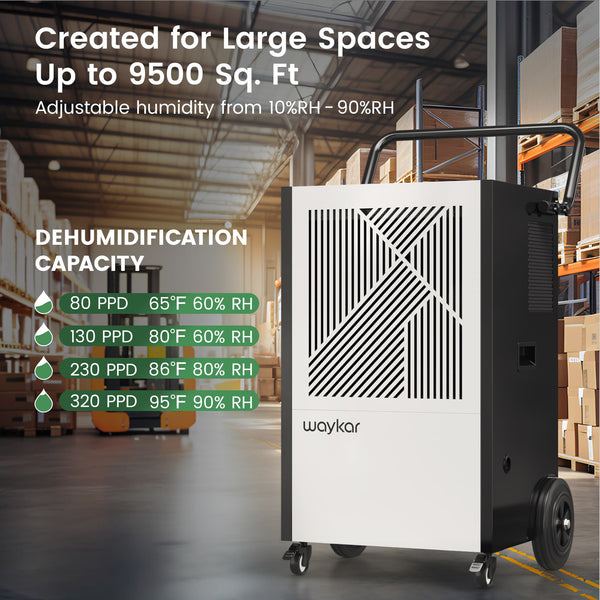 High-Capacity Commercial Dehumidifier:  155, 216 or 320 Pints
