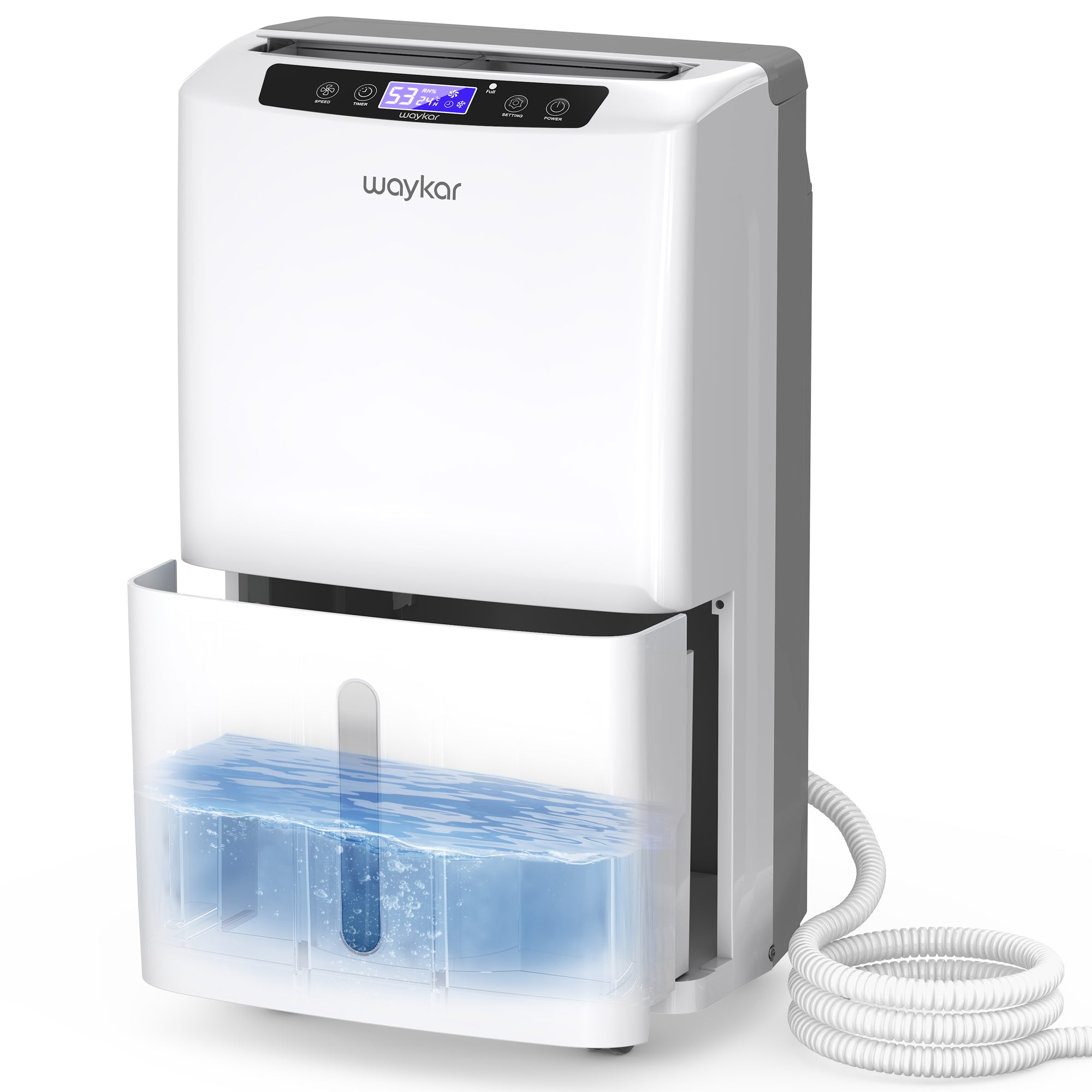 2000 Sq. Ft Dehumidifier for Home and Basements, 0.6 Gal Water Tank Included [PD160B]