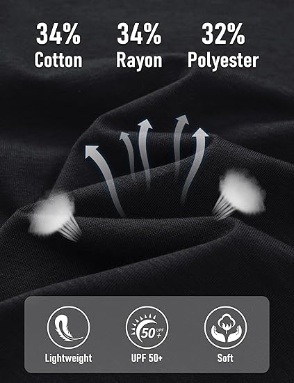 Women’s Long Sleeve Crew Neck T-Shirt – Soft, Breathable, UPF 50 Sun Protection Casual Top