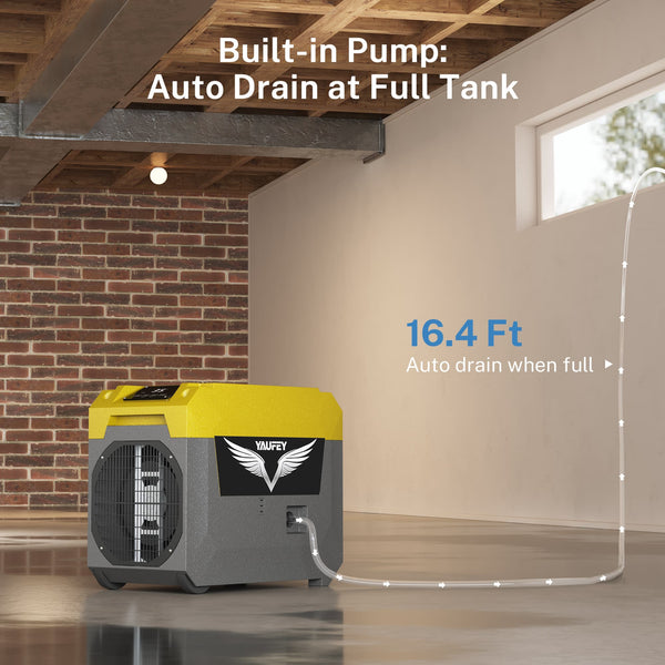 Pre-Sale: 150 PPD Professional-Grade Dehumidifier with Pump, Commercial Dehumidifier for Basements, Warehouses & Job Sites