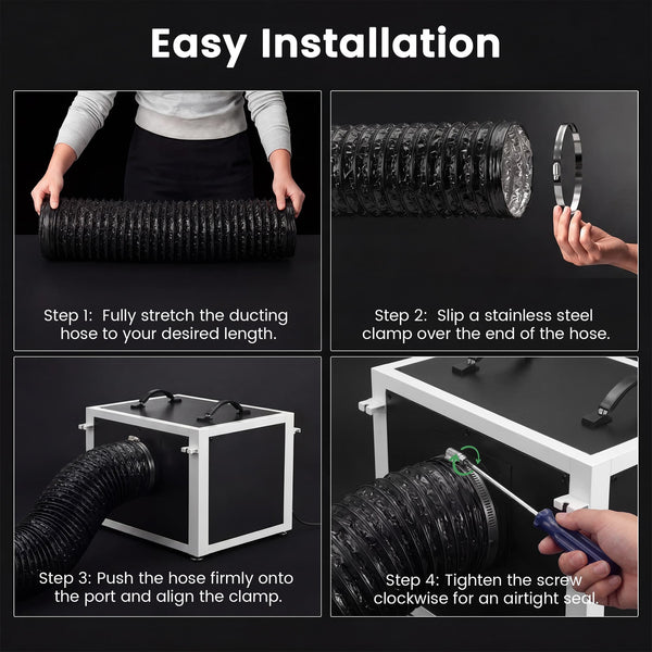 Flexible Aluminum Venting Hose for Dehumidifiers, Air Conditioners & HVAC Systems