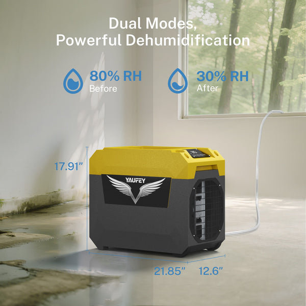Pre-Sale: 150 PPD Professional-Grade Dehumidifier with Pump, Commercial Dehumidifier for Basements, Warehouses & Job Sites