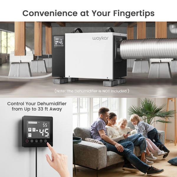 Wired Remote Controller for Waykar Crawlspace Dehumidifiers