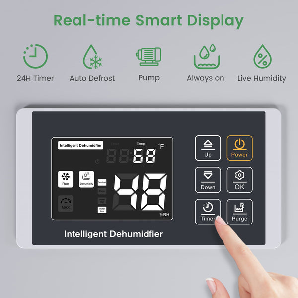 Commercial Grade Dehumidifiers up to 216 Pints, Large Dehumidifiers with Pump for Basement