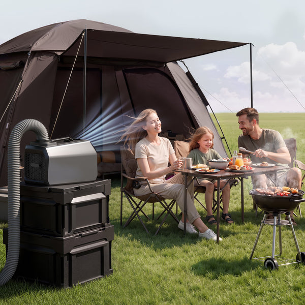 Waykar 6,000 BTU Portable Air Conditioner for Camping, Windowless Air Conditioning with Remote