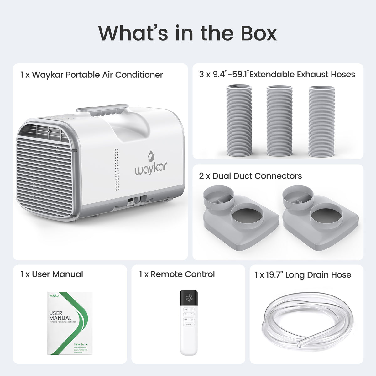 4500 BTU Portable AC with Remote, Cools 150 Sq. Ft.