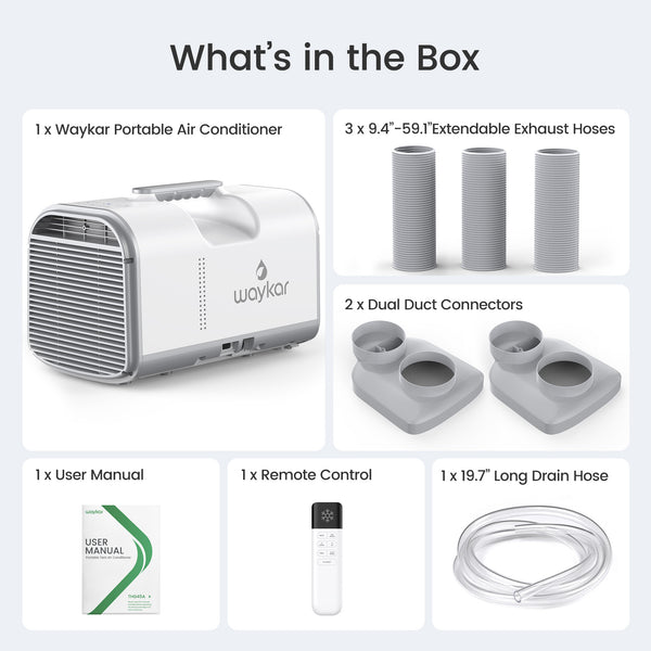 4500 BTU Portable AC with Remote, Cools 150 Sq. Ft.