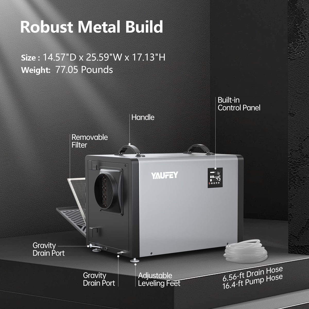 Pre-Sale: Crawl Space Dehumidifier for Basement, Available in 70, 125, 158 & 216 Pints