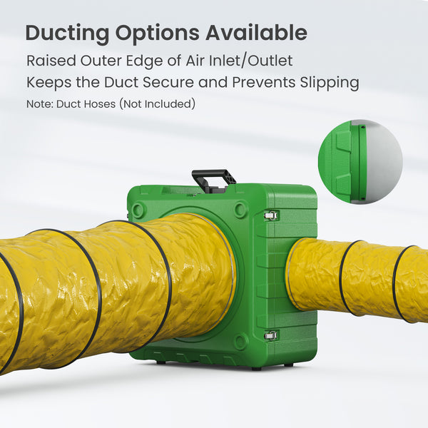 3-Stage Filtration Air Scrubber – Stackable Design for Home and Industrial Use