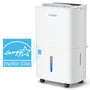 80-Pint Dehumidifier: For Spaces up to 5,000 sq ft with Drain Hose, Handle, Auto Defrost and Self Drying Features