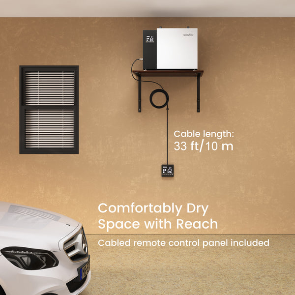 158 Pints Crawlspace Dehumidifier with Built-in Pump, 6,500 Sq. Ft. Basement Dehumidifier