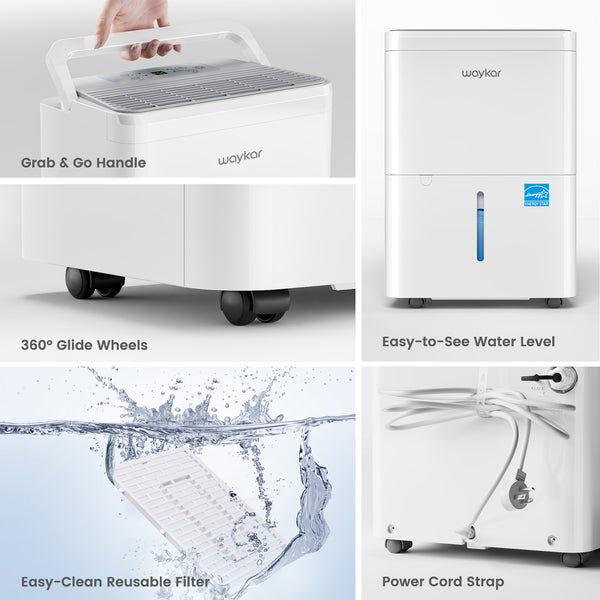 2000 Sq. Ft. Home Dehumidifier, 30 Pints Dehumidifier for Home, Basement Dehumidifier [CTH30A]