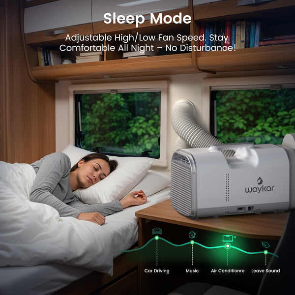 Quiet camping air conditioner
