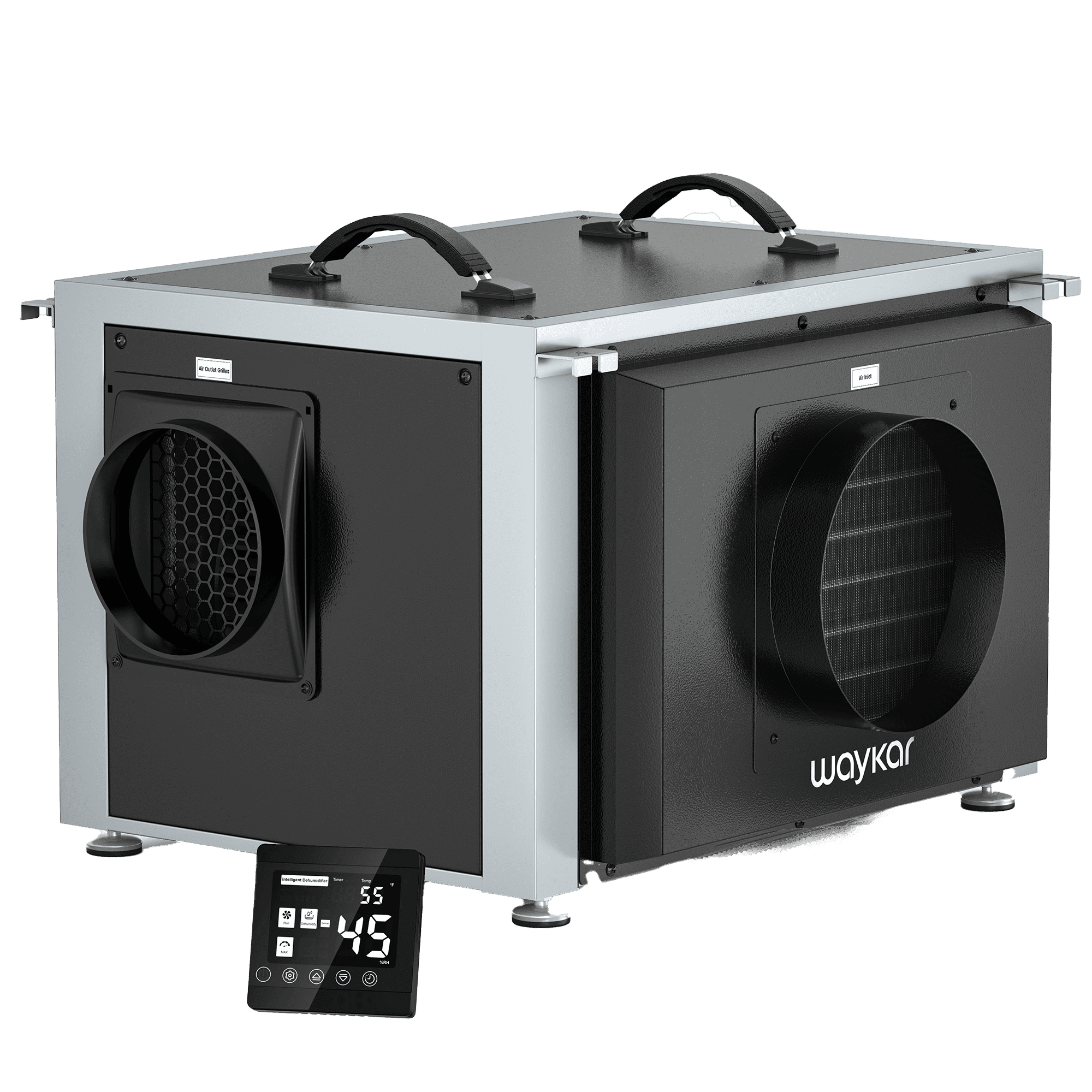 125-Pint Dual Duct Crawlspace Dehumidifier with Pump – Waykar Dehumidifier