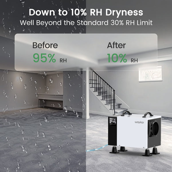 125-Pint Crawlspace Dehumidifier with Down to 10%RH Dryness