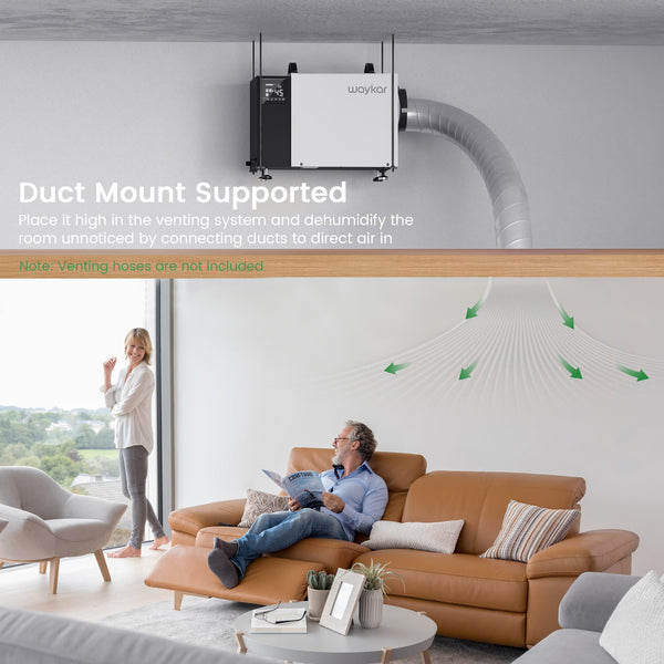 125-Pint Crawlspace Dehumidifier with Down to 10%RH Dryness