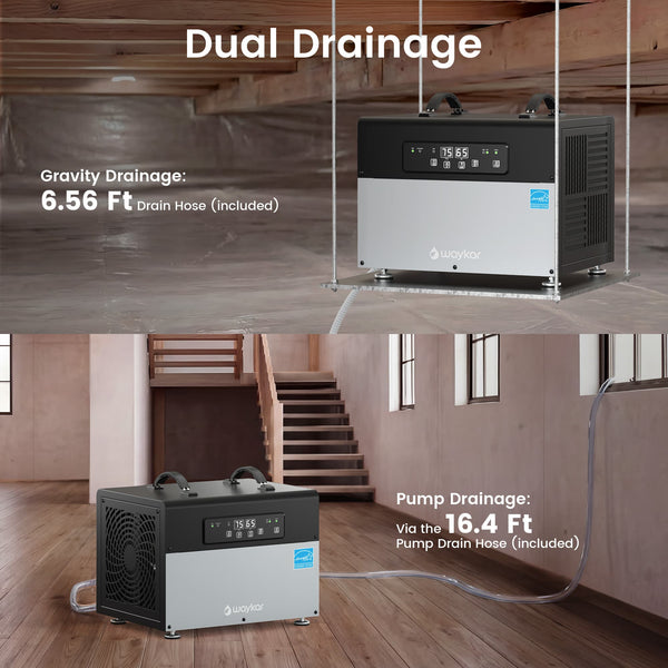Waykar  70 Pints ENERGY STAR Crawl Space Dehumidifier with Pump