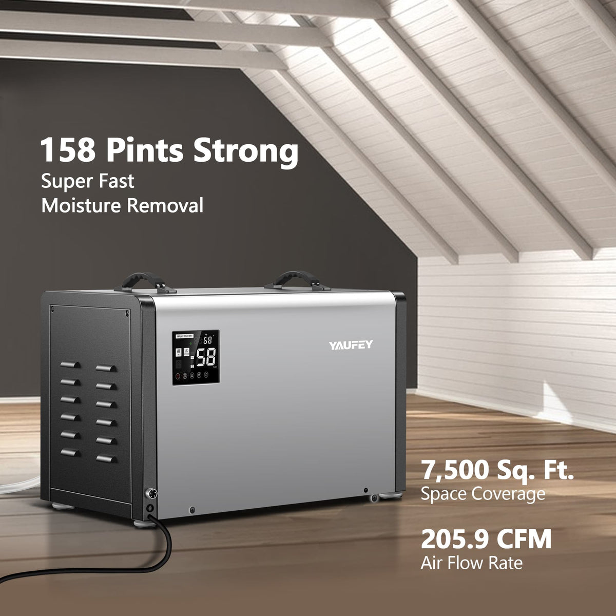 Pre-Sale: Crawl Space Dehumidifier for Basement, Available in 70, 125, 158 & 216 Pints