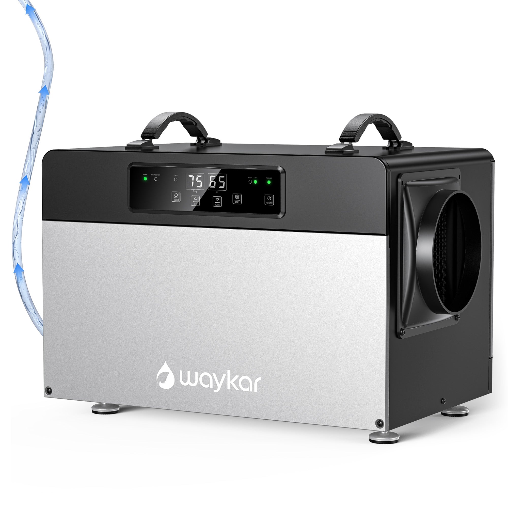 Waykar ENERGY STAR Crawl Space Dehumidifier with Pump, 70 Pints or 125 Pints Optional
