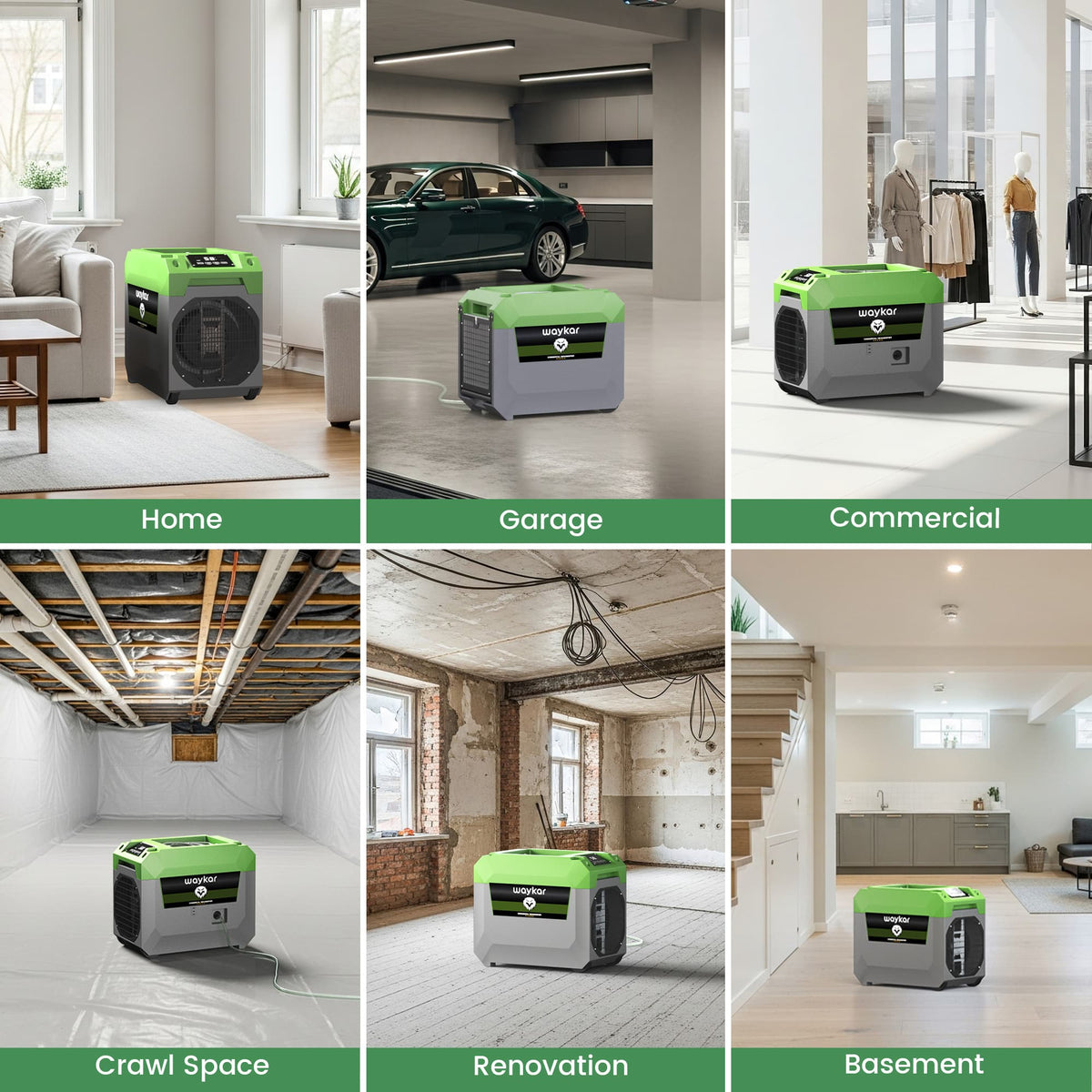 150 Pints Commercial Dehumidifier with Pump for Basement Warehouse & Job Sites