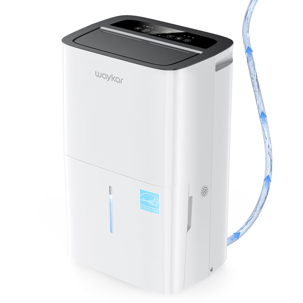 Waykar 150 Pints Dehumidifier with Pump, Energy Star Dehumidifier for Home with 2.38 Gal Tank Model#CHWA150PA&PB