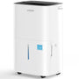Waykar 50 Pint Energy Star Dehumidifier for Home Basement Room energy efficient, Max 150 Pint, 7000 Sq. Ft - Auto Defrost, Ultra Quiet 40dB, Auto Comfort Mode, Dual Drain Option