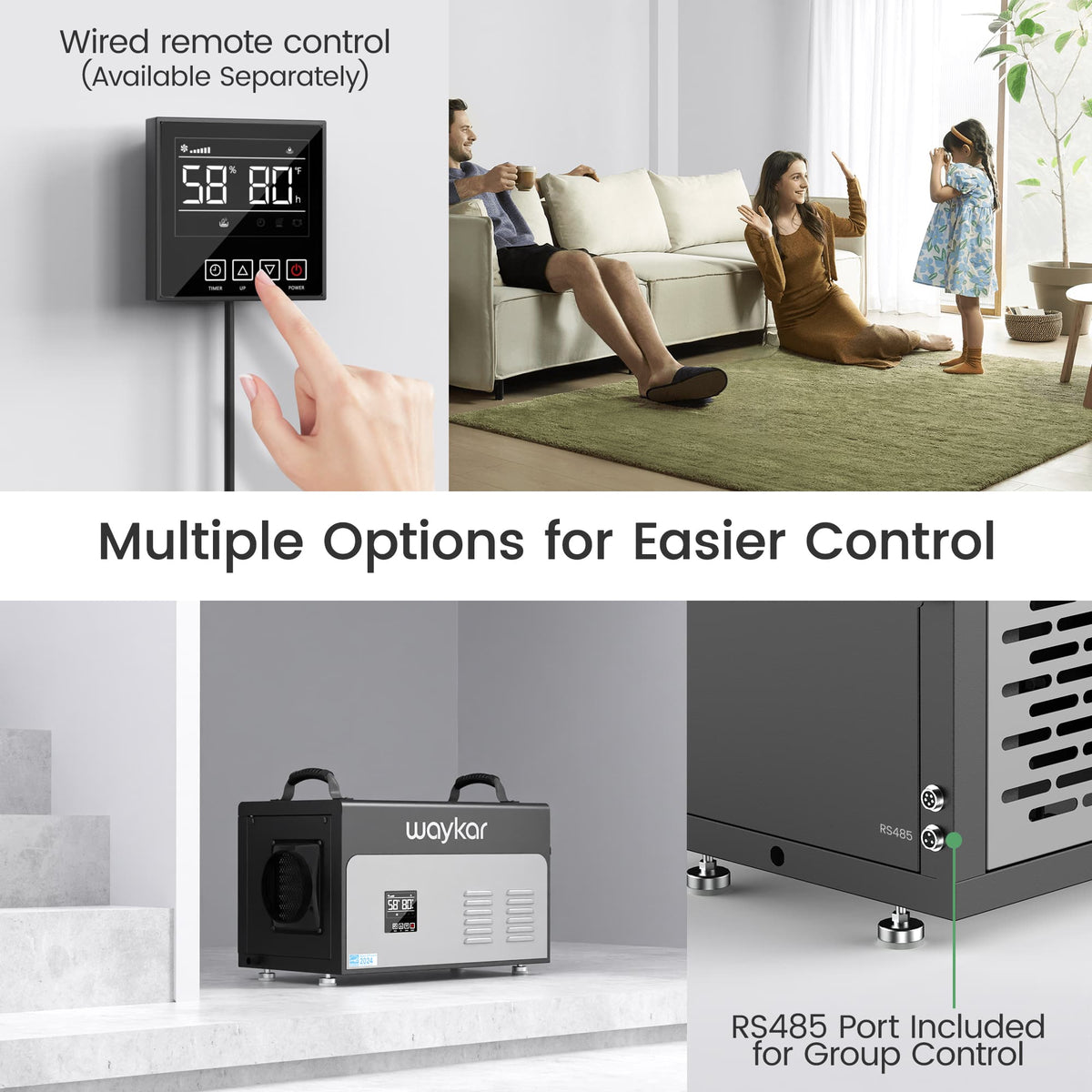130 Pints ENERGY STAR Commercial Dehumidifier for Crawl Spaces