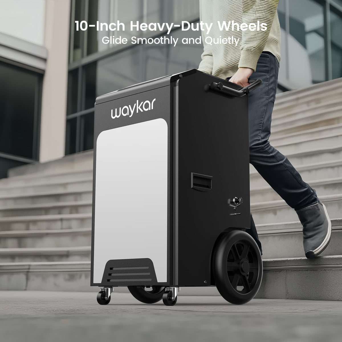 250 Pints Basement Dehumidifier with Built-in Pump and Big Wheels