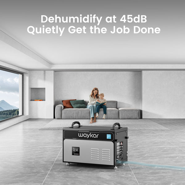 130 Pints ENERGY STAR Crawlspace Dehumidifier, Commercial Dehumidifier with Pump