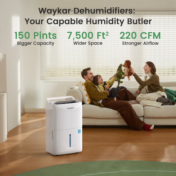 ENERGY STAR Dehumidifier with Colored Humidistat:  80, 120, or 150 Pints