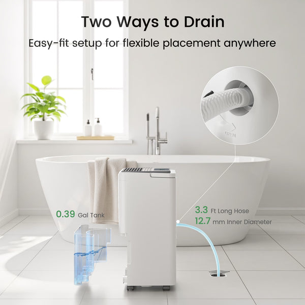 30 Pints ENERGY STAR 2025 Home Dehumidifier for Basement