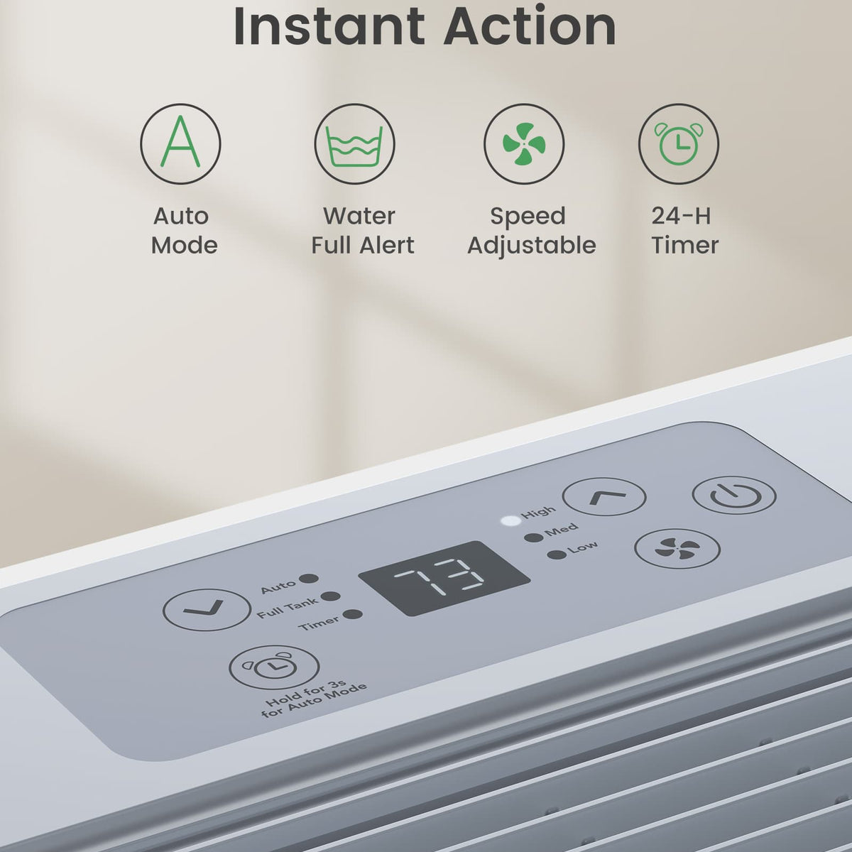 6000 Sq.Ft Energy Star Dehumidifier for Basement & Home, 120 Pint/Day with Drain Hose & Tank, Ultra Quiet (40 dB), Smart Auto Comfort Mode