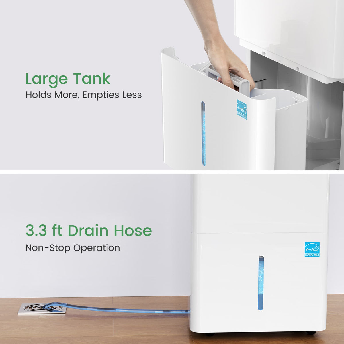 ENERGY STAR Dehumidifier with Colored Humidistat:  80, 120, or 150 Pints